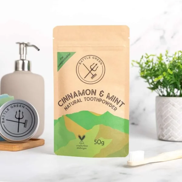 Battle Green 礦物草本牙粉